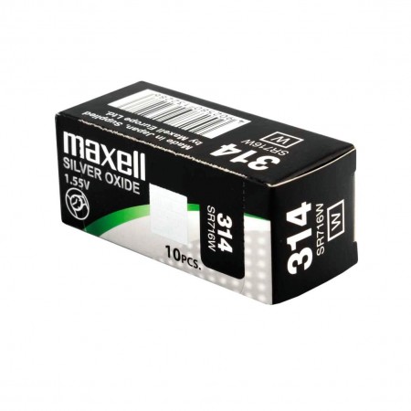Maxell 314 (SR716W) sidabro oksido baterijos 10 vnt.